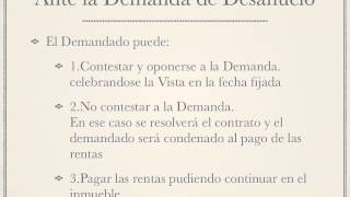 Procedimiento de Desahucio [upl. by Ryder]