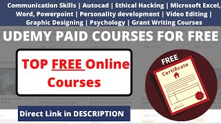 TOP Free Courses  Free Certificate Programs  Free Ethical Hacking Course  Free Excel Course [upl. by Tikna678]