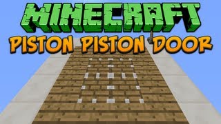 Minecraft Piston Piston Door Tutorial [upl. by Nilya708]