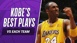 Kobe Bryants BEST PLAY vs EVERY NBA TEAM In His Career [upl. by Aracaj]