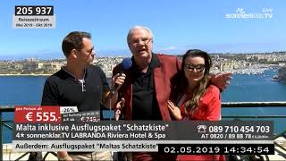 Sendung 1 Promis im Urlaubsparadies auf Malta mit KarlHeinz Fürst von SaynWittgenstein [upl. by Naraa]