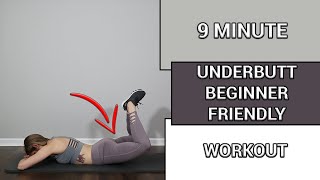 9 MINUTE TONE YOUR UNDERBUTT  GET RID OF CELLULITE  BEGINNER amp APARTMENT FRIENDLY HOME WORKOUT [upl. by Jenn436]