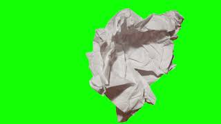 4K Paper Transitions  Green Screen [upl. by Ferdy]