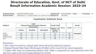 EDUDEL Delhi Result 2024 Kaise Dekhe  How To Check Delhi EDUDEL Result 2024  Class 3 To 7 Result [upl. by Llehsad]