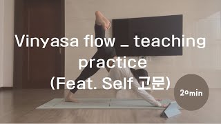 Vinyasa flow practice 20mim20240324빈야사 수업 flow🍋 [upl. by Ibob]