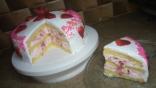 Cake Recipe  cake banane ka tarika  cake decorating  cake recipe without oven [upl. by Oknuj779]