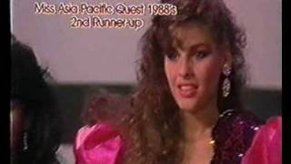 Miss Asia Pacific 1988  Crowning Moment [upl. by Nesyrb]