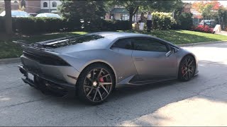 LOUD BRogue Straight Piped Lamborghini Huracan Fly by amp Acceleration [upl. by Adiaj]