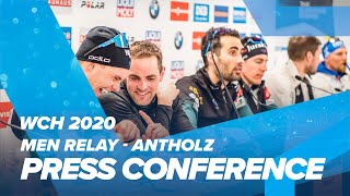 Antholz 2020 Men Relay Press Conference [upl. by Nageek555]