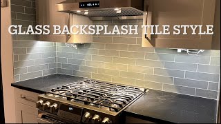 Kitchen backsplash tile idea and installation instructions￼ large subway glass tiles￼ [upl. by Ullyot750]