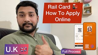 UK Rail Card How To Apply Online Full Process  Save Money 💷With Uk RailCard [upl. by Nivlag]