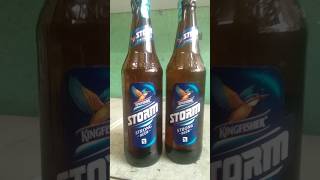 Kingfisher Storm beer 650ml price 140Alcohol5to8West bangal India 2024 [upl. by Ertnom114]