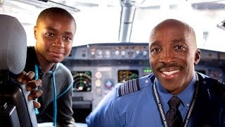 JetBlue Pilot Mentors Young Boy [upl. by Fenner372]