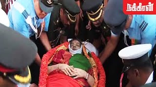 ஜெ நல்லடக்கம்  Jayalalitha Last Respect Video [upl. by Ahsad]