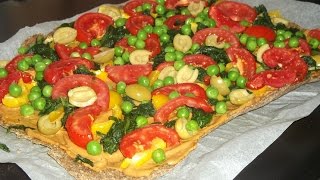 Die beste vegane Rohkost Pizza  oberlecker und nährstoffreich [upl. by Giulietta]