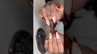 Tortoise shell nail design nail nailspolish nailart nailpolish nails nailtutorial tortoise [upl. by Nazler397]