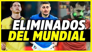 LOS QUE NO LLEGARON AL MUNDIAL  ELIMINADOS Y DECEPCIONES QUE NO ESTARÁN EN QATAR 2022 [upl. by Aerdnahc]