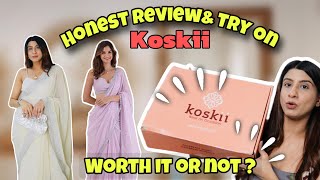 KOSKII HONEST REVIEW  How did I get buy 2 get 1 free  Koskii Saree and Suit Review [upl. by Sileray]