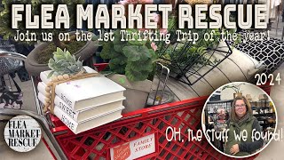 COME THRIFT STORE SHOPPING WITH DEBBIE amp I FOR A TON OF HOME DECOR FINDSHUGE HAUL 2024 [upl. by Froh]