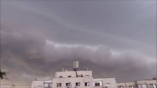 Shelf cloud in Bucharest Romania 2107 2024 [upl. by Elimaj]