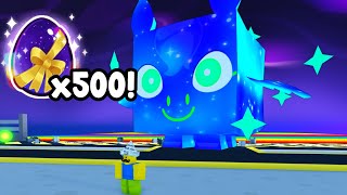 I Hatched 500 Cosmic Egg Got Titanic Cosmic Pegasus  Pet Simulator X Roblox [upl. by Eenhpad]