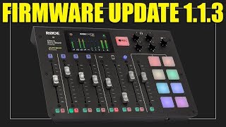 Rodecaster Pro Firmware Update 113  Whats New [upl. by Aikrahs]