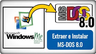 Cómo extraer MSDOS 80 de Windows ME e instalarlo en un PC usando un CD bootable [upl. by Abe]