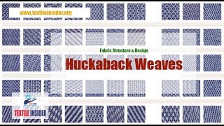 Huckaback Weave।।Fabric Structure Design।।TEXTILE INSIDER।।2018 [upl. by Aimat]