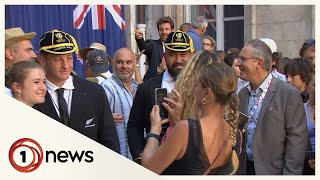 All Blacks welcomed to Lyon ahead of World Cup [upl. by Lipfert]