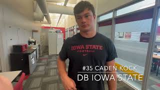 Caden Kock Iowa State Media Day [upl. by Sulrac]