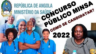 Como fazer a Candidatura de Forma Simples no Concurso Público do Ministério da Saúde de Angola 2022 [upl. by Felecia]