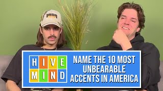 Guessing The 10 Most Unbearable Accents in America [upl. by Sihtnyc]