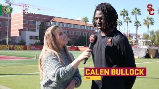 Calen Bullock and USCs defense prepares for a tough battle against UCLA [upl. by Rem]