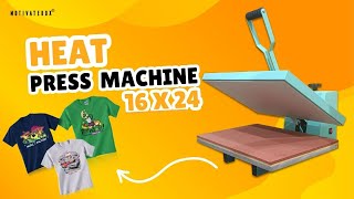 How to use 16x24 Heat Press Machine16x24 हीट प्रेस मशीन का उपयोग कैसे करें heatpressmachine [upl. by Daph]