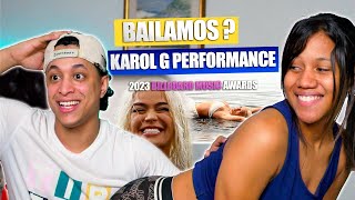 KAROL G  QLONA  Labios Mordidos  OJOS FERRARI 2023 Billboard Music Awards  REACCION [upl. by Arnaud309]