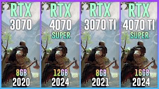 RTX 3070 vs RTX 4070 SUPER vs RTX 3070 TI vs RTX 4070 TI SUPER  Test in 20 Games [upl. by Natalia]