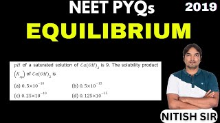 pH of a saturated solution of CaOH2 is 9 The solubility product Ksp of CaOH2 is [upl. by Ori]