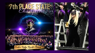 20211109 Cedar Ridge High School Marching Band Texas UIL Finals Performance quotSuperstitionquot [upl. by Reynard117]