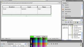 Dreamweaver CS5 Tutorial Table Borders and Backgrounds Adobe Training Lesson 75 [upl. by Leary]