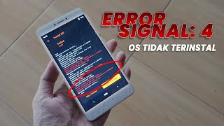 MENGATASI ERROR PROCESS ENDED SIGNAL 4 OS TIDAK TERINSTAL [upl. by Rehttam218]