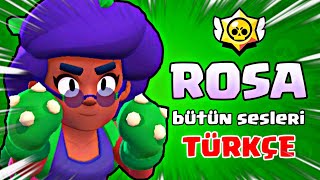 ROSA BÜTÜN SESLERİ TÜRKÇE ANLAMI  Brawl Stars [upl. by Portuna]