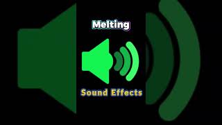 melting sfxhub copyrighfree soundeffects freesoundeffects [upl. by Adlesirk]