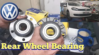 VW Golf Mk6 Rear Wheel Bearing Replacement [upl. by Aleibarg275]