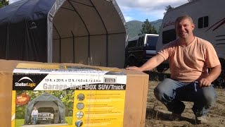 ShelterLogic Garage in a Box Review  Portable RV Garage amp Carport [upl. by Anrahs]