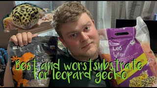 Best and worst substrate for leopard gecko [upl. by Rolando]