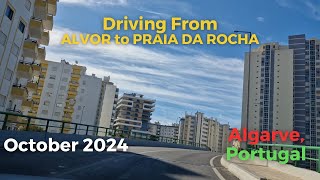 Driving in Algarve Alvor to Praia da Rocha [upl. by Ardnuasal431]