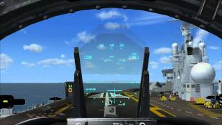 FSX Clemenceau Carrier Landing [upl. by Irolav]