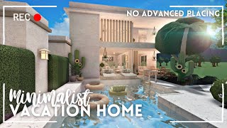 roblox bloxburg no advanced placing minimalist two story vacation home 🫧 ꒰ full tour amp build ꒱ [upl. by Ehtiaf]