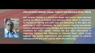 Jean J DISSOKE The Situation of LGBTIQ Detainees in Cameroon and Human Rights Violations [upl. by Loeb]