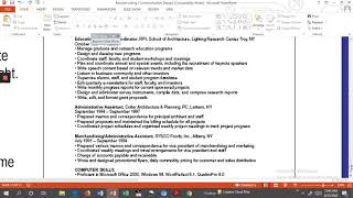 Chronological Resume Format [upl. by Yllac]